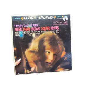 Fiedler BOSTON POPS MUSIC FROM MILLION DOLLAR MOVIES 1960 RCA Lp Film Score